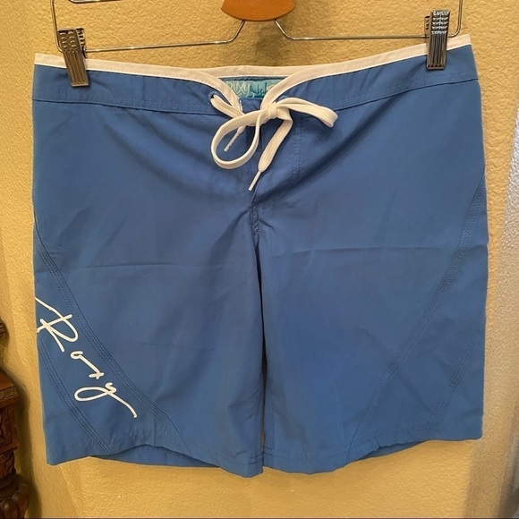 Vintage ROXY QUIKSILVER Blue Y2K Shorts Size 1 - Picture 1 of 5